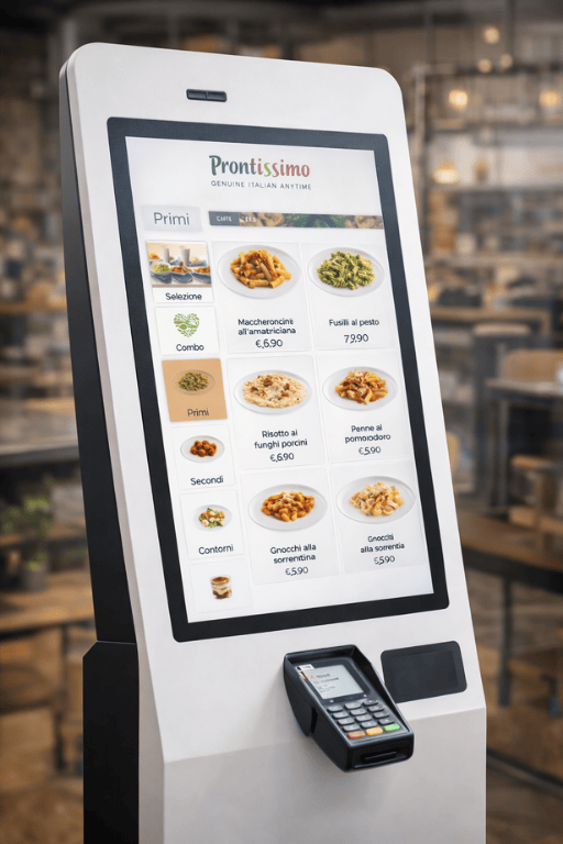 Menu digitale e sistema cassa Prontisssimo